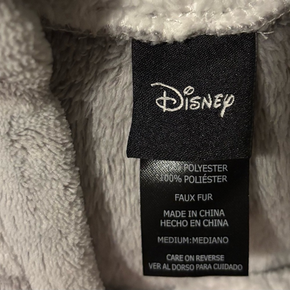 Disney Gray Hooded Fleece Robe - Picture 3 of 5